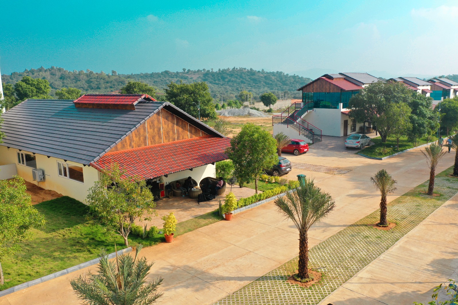Exterior view of Lake Valley Resort and Spa, the best resort in Tirupati for family stays.